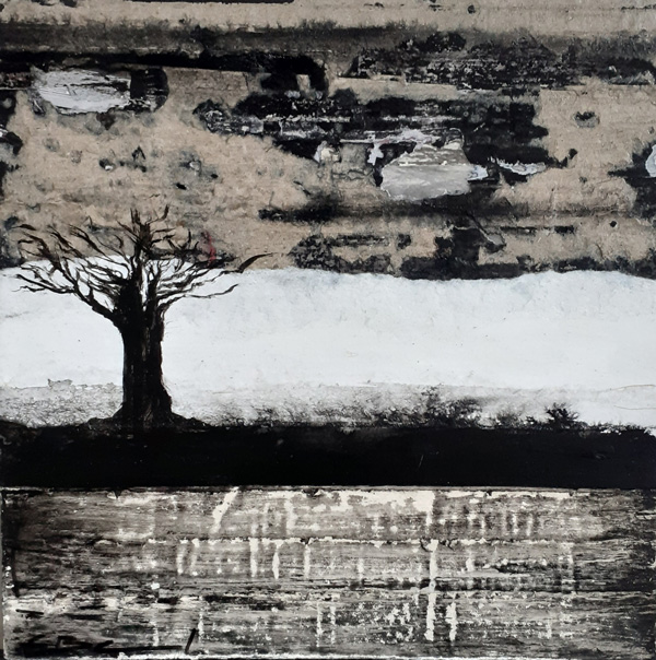 Sans titre - Technique mixte - 20x20cm