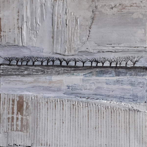 Sans titre - Technique mixte - 20x20cm