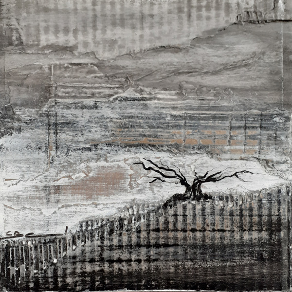 Sans titre - Technique mixte - 20x20cm