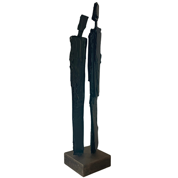 Les gens – carton, encre – 40cm