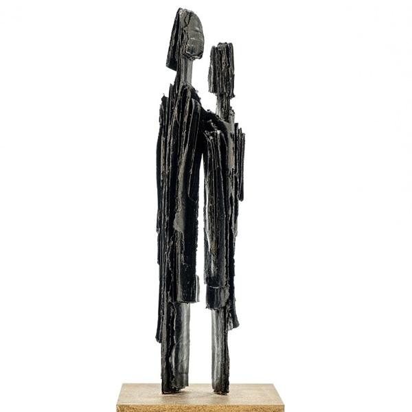 Les gens – carton, encre – 30cm