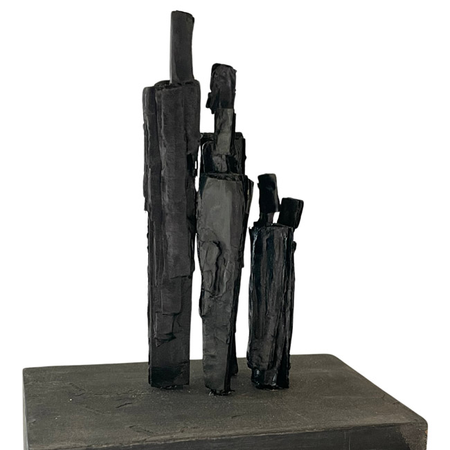 Les gens – carton, encre – 30cm