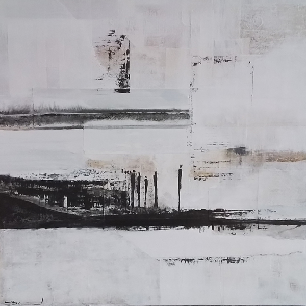 Sans titre - Technique mixte - 60x60cm
